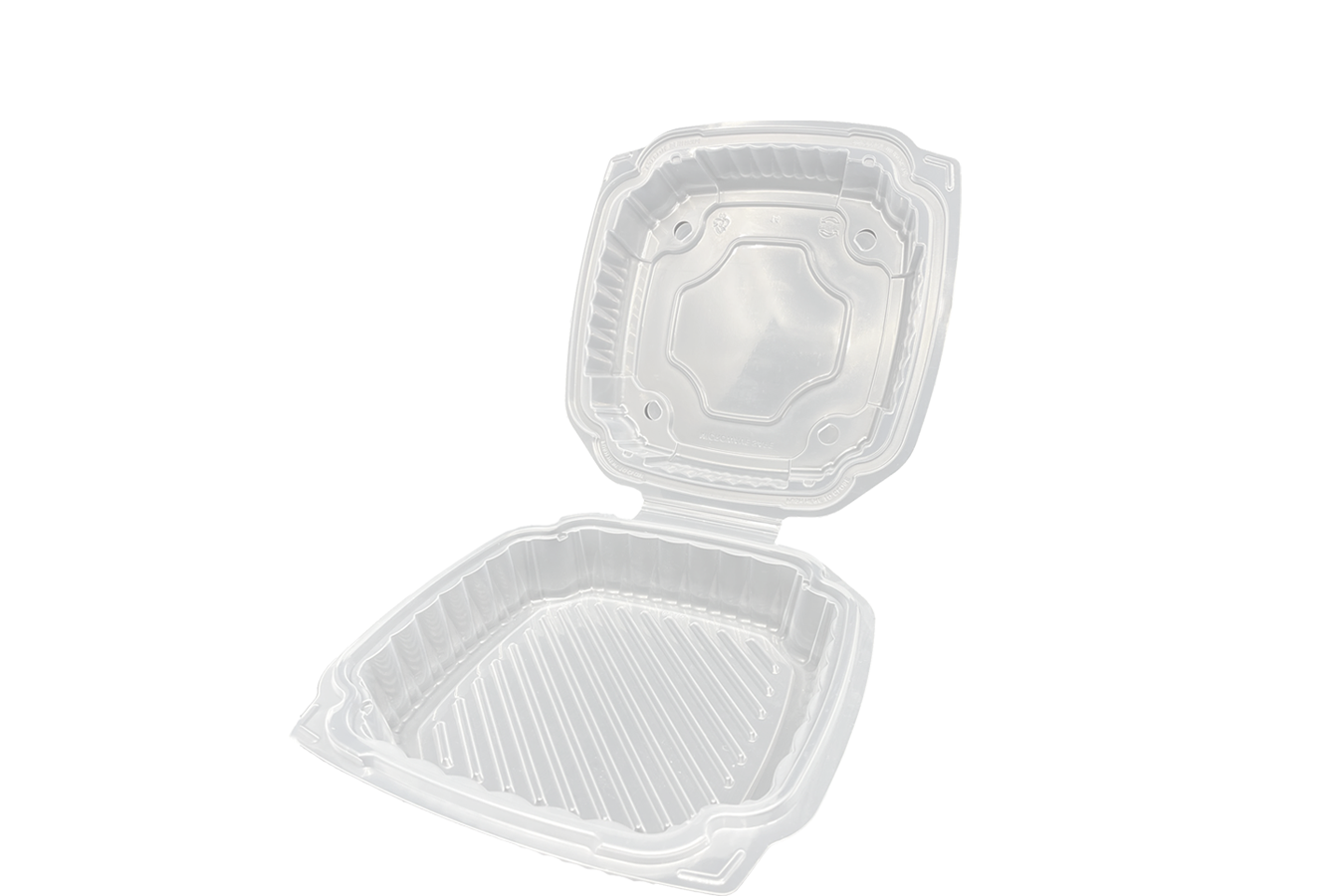 Ecopax EcoView PVS881 Hinged Container with Clear Base and Clear Top