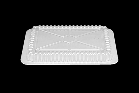 Clear Transparent OPS Dome Lid for Aluminum Oblong Foodservice Pans