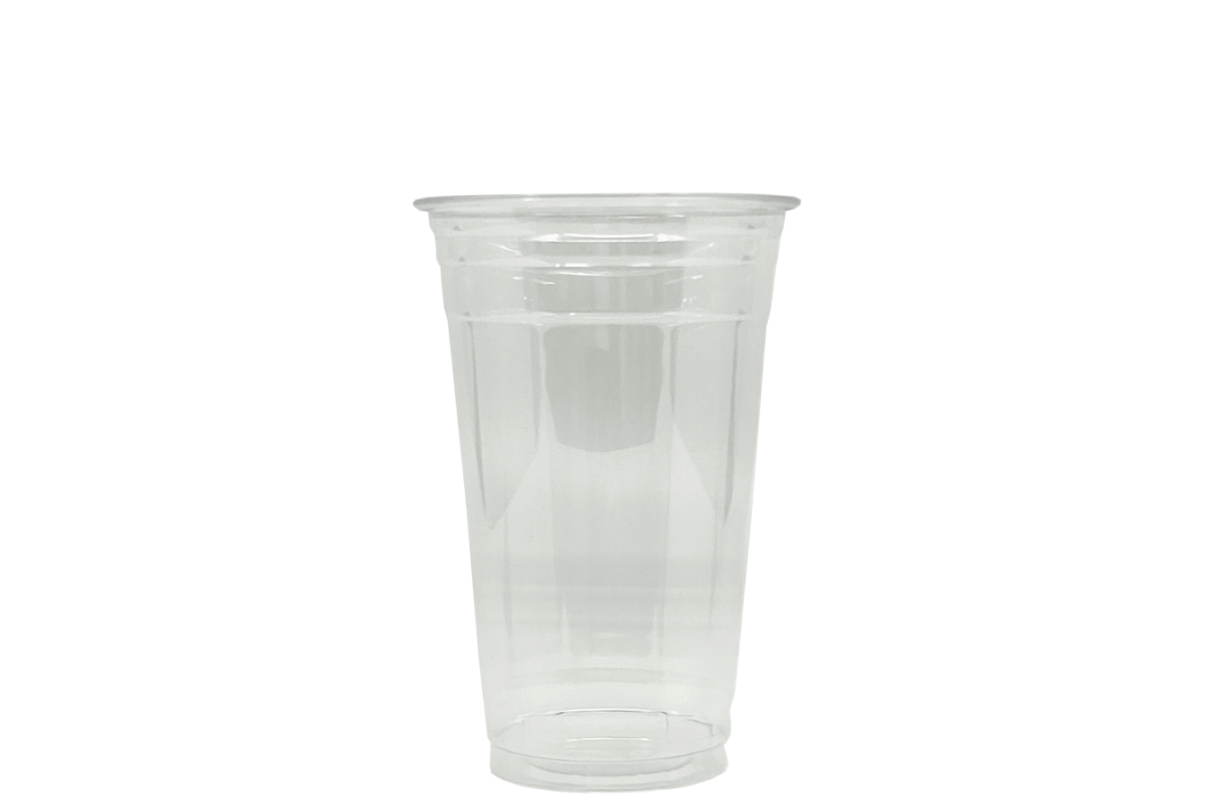16 oz. Clear Disposable Plastic Cups with Dome Lids & Straws - 24 Ct.