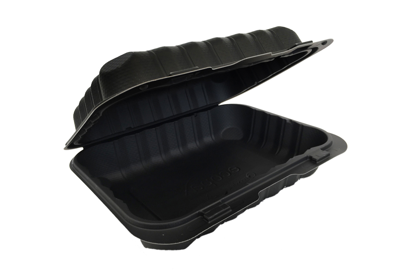 Black Polypropylene PP Plastic Hinged Pebble Box Container