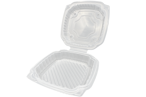 Ecopax EcoView PVS101 Hinged Container with Clear Base and Clear Top
