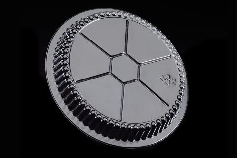 9 inches Clear Transparent OPS Round Crystalline Dome Lid for aluminum Pans