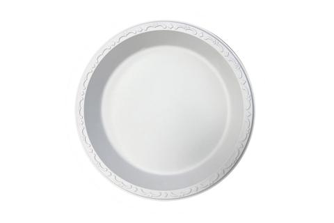 Ivory Polypropylene PP Plastic round 9 inches pebble box plate