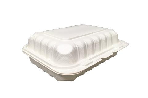 Ivory Polypropylene PP Plastic Hinged Pebble Box Container PP203